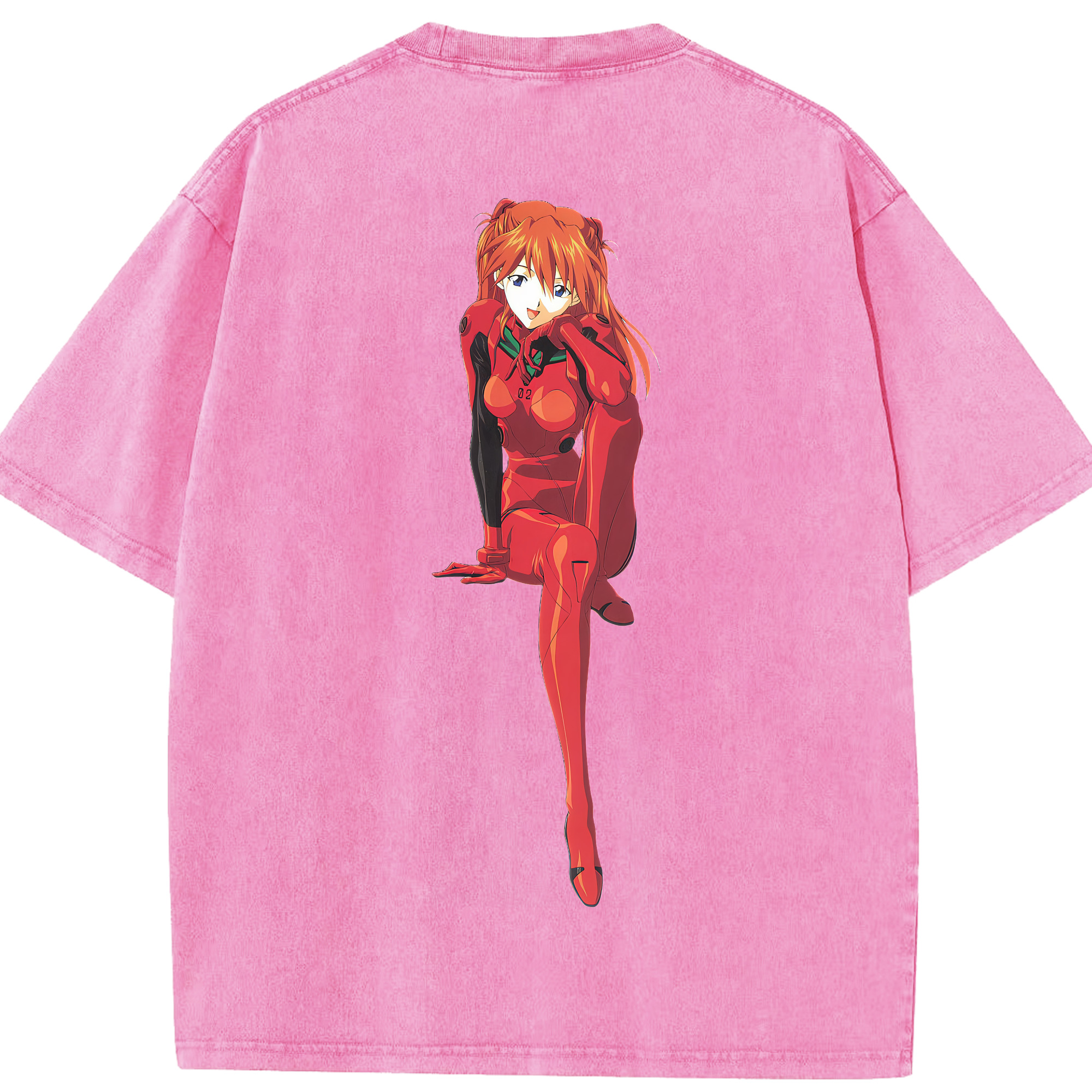 （画像用） EVA 新世紀エヴァンゲリオン 綿100% ヴィンテージ風 半袖Tシャツ（背面プリント）
